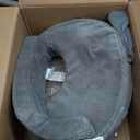 My Brest Friend Nursing Pillow - Deluxe - Enhanced Comfort w/ Slipcover - Ergonomic Breastfeeding Pillow For Ultimate Support For Mom & Baby - Adjustable Pillow W/ Handy Side Pocket, Evening Grey