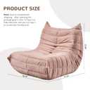 Bean Bag Chair - Corner Sofa, Fireside Chair Bean Bag Sofa Large Bean Bag Chair for Adults,Fireside Floor Couch for Living Room, Bedroom, Gaming & Office (Yellow, Single) (Pink, Single)