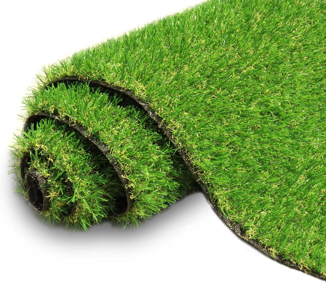 AYOHA Artificial Turf Grass 4'10" x 8' with Drainage, 0.8 Inch Realistic Fake Grass Rug Indoor Outdoor Lawn Landscape for Garden, Balcony, Backyard, Patio, Synthetic Turf Mat for Pet Dogs, Customized AYOHA Artificial Turf Grass 4'10" x 8' with Drainage, 0.8 Inch Realistic Fake Grass Rug Indoor Outdoor Lawn Landscape for Garden, Balcony, Backyard, Patio, Synthetic Turf Mat for Pet Dogs, Customized