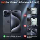 SUPFINE Magnetic for iPhone 15 Pro Max Case (Compatible with MagSafe) (Military Grade Drop Protection) Translucent Matte Shockproof Phone Cover, Black