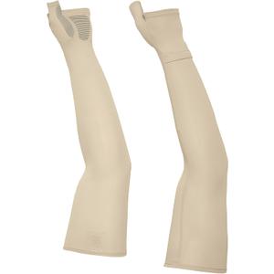 Sunday Afternoons Uvshield Cool Sleeves with Hand Cover (Small-Medium, Cream)