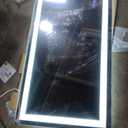 ISKM 48'' x 28' LED Mirror for Bathroom Lighted Vanity Mirror for Wall Front Lights + Backlit LED Bathroom Mirror Anti-Fog Tempered Glass ETL Listed