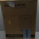 SONGMICS Can, 13 Gallon (50 L) Garbage Can for Kitchen, with Lid, Pedal, and Removable Inner , Soft Close, Stainless Steel, 15 Bags (Code K) Included, Ink Black ULTB586BZ01