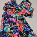 Aqua Eve Two Piece Bikini Skirt Swimsuit - 2 Piece Bathing Suits for Women High Waisted with Pockets 2026 Swimwear (Large, Floral)