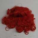 Wiggy Mermaid Red Wig with Bangs Bun for Women, Miss Dead Receptionist Costume Wig + Wig Cap for Halloween Argentina Costume Cosplay