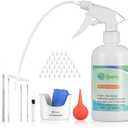 Ear Wax Removal Tool, Ear Cleaning Kits Safe Ear Irrigation Kit Ear Flush Kit for Adults Kid, Ear Wax Washer Device Easy to Operate, Includes Basin, Syringe, Curette Kit, Towel and 40 Disposable Tips