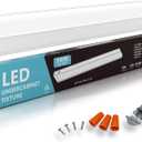 Hardwired LED Under Cabinet Task Lighting - 16 Watt, 24", Dimmable, CRI>90, 5000K (Day Light), Wide Body, Long Lasting Metal Base with Frost Lens Under Counter Light for Kitchen