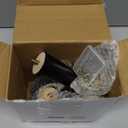 Maitys 8 Pcs 6 Inch Round Solid Wood Furniture Legs Furniture Wooden Replacement Chair Feet Dresser Sofa Couch Legs Table Cabinet Footstool DIY Projects for Home (Black)