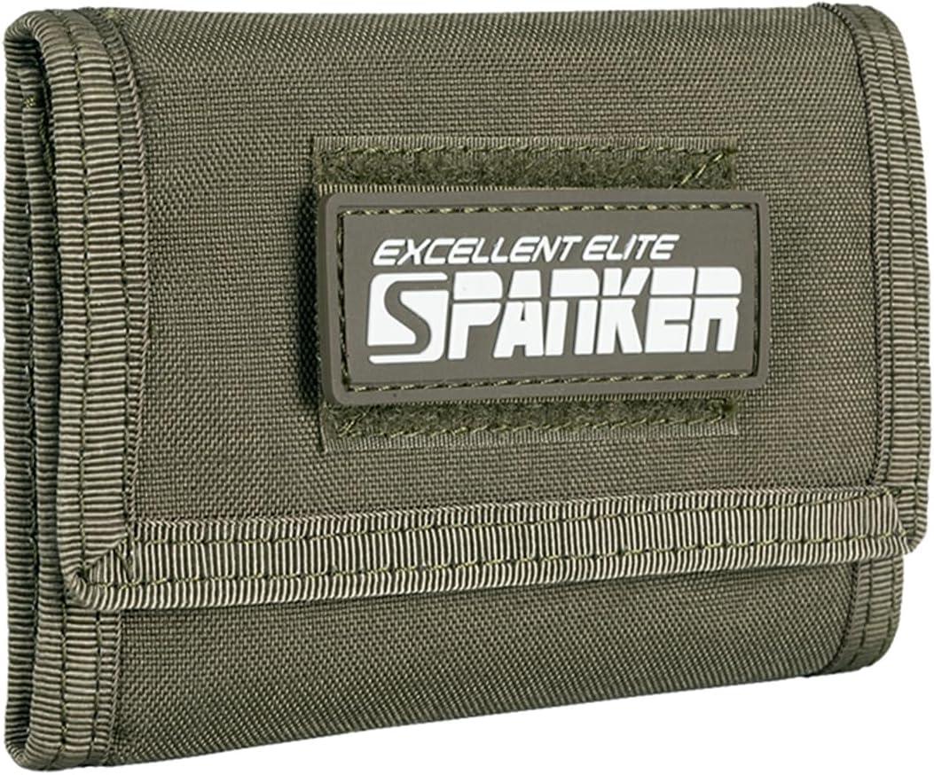 EXCELLENT ELITE SPANKER Nylon Trifold Wallet for Men ID Card Holder Tactical Military Wallet with Coin Pocket Outdoor Wallet (RGN)