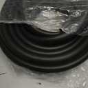 TRUE LINE Automotive 12 Feet D Shaped Rubber Door Seal - Universal Fit, Black, Rubber Weatherstrip Door Seal Stops Noise & Debris