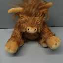 Heatable Coolable Weighted Highland Cow Stuffed Animals Plushie, Microwavable Heating Pad for Period Cramps & Pain, Lavender Scented Cow Plush Toys for Stress, Highland Cow Gifts for Women