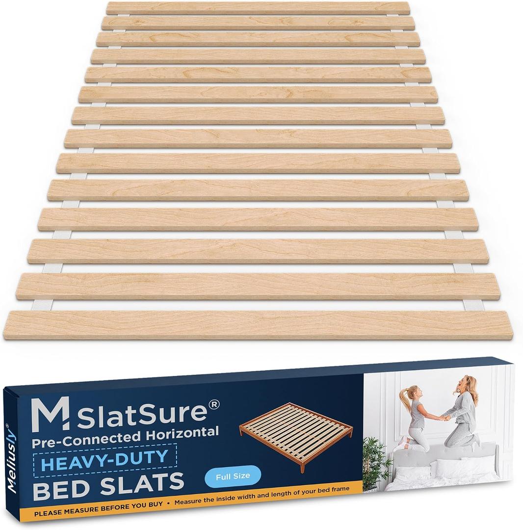 SlatSure Heavy-Duty (54x75) Full Bed Slats to Prevent Sagging