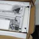 KLSMYHOKI Standing Desk Adjustable Height, Mobile Stand Up Desk with Wheels Small Computer Desk Rolling Desk, Portable Laptop Desk White Standing Table Home Office Desks 16"x31.5" Height 27"-43.5"