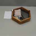 MIXXIDEA Ground Bird Feeder for Outdoors, Wooden Mesh Seed Tray for Bird Feeders, Great Attracting Garden Yard Decoration for Wild Birds Squirrels Chicken Dove, Brown