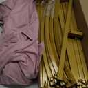 Putros 7.2ft Metal Arch Stand with Cover Light Dusty Rose Spandex Fitted Wedding Arch Cover and Round Top Chiara Backdrop Stand Set for Birthday Party Baby Shower Decoration