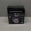 OVENTE 1.7L Electric Tea Kettle with Removable Infuser, Variable Temperature Control, Keep Warm Function, 1500W Fast Heating Water Boiler, BPA Free Borosilicate Glass & Easy to Fill Lid, Silver KG733S (1.8 Quarts)