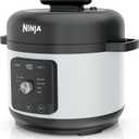Ninja HyperHeat 9-in-1 Electric Pressure Cooker | 6.5 Qt Multi Cooker with Sear/Saut, Slow Cooker, Rice Cooker, Sous Vide | 1200W | Fast Cooking, PFAS-Free Pot | White | PC201WH