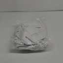 NICETOWN 100% Absolutely Blackout Linen Curtains with Thermal Insulated White Liner, White, 52 inches Wide, 72 inches Length Energy Saving Curtains for Living Room 2 Panels Set, Vertical Blinds