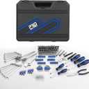 Prostormer Mechanics Tool Set with Drawer Box, 279-Piece SAE and Metric Mechanic Tool Kit with Wrenches & Sockets, General Tool Kit for Car, Motorcycle, Home Repair (Blue)