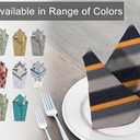 RUVANTI Cloth Napkins Set of 12 Cotton 100%, 18x18 Inches Napkins Cloth Washable, Soft, Absorbent. Cotton Napkins for Parties, Christmas, Thanksgiving, Weddings, Dinner Napkins Cloth - Stripes