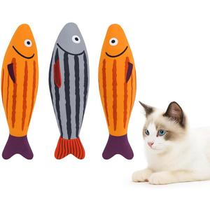 2 x Cat Toys, Catnip Toys for Cats, Soft and Durable with Rattle Sound, Interactive Kitten Toys for Indoor Cats, Cat Chew Toy for All Breeds (3Pack)