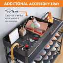 4 Tier Shoe Rack for Front Door Entrance - Metal Shoe Rack - Estante Para Zapatos - Zapatero Organizador - Zapateras Organizer para Closet - Zapatera para Entrada de Casa