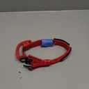 AUBELL Reflective Tactical Dog Collar,Adjustable Military Heavy Duty K9 Collars with Handle and Quick Release Metal Buckle Great for Large Dogs, with Airtag Case and 2 Patches (Red,L)