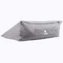 Meditation Cushion  Ergonomic Zafu Pillow for Yoga and Mindfulness  Washable Cover, Natural Buckwheat Fill, Premium Fabric (Cotton Blend/Polyester Variant) (Steel Gray, Medium)