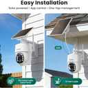 SOLIOM- 5MP Security Cameras Wireless Outdoor, No Subscription & Solar Powered,4-Cam Pack Cameras for Home Security with 360 Auto Motion Tracking, 3K Color Night Vision,5G & 2.4G Router Compatible