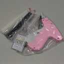 Stitch for Clothes Handheld Stitch Quick Clothing FixerSewing Kit Includes 1,000 Black Fasteners & 1,000 White Fasteners & 6 Needles (Pink)