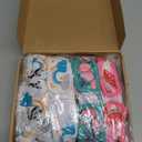 XPCARE Reusable Dog Diapers - 4 Packs Absorbent, Leak-Proof for Female Dogs (Large) Pattern - animals and fruits