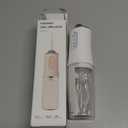 Electric Water Flosser Cordless for Teeth 3 Modes 4 Jet Tips Cleaning and Flossing Water Dental Portable Floss Irrigator Oral Water Flossed Rechargeable Tonsil Stone Travel Adults Birthday Gift (White)