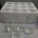 12pcs Glass Cylinder Vases for Centerpieces - 6 Inch Tall Flower Vase for Wedding Decorations, Clear Glass Flower Vases Floating Candle Holder for Table Centerpiece Wedding Home Dcor