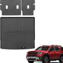 Custom for 2026 Honda Passport Cargo Mats Trunk Liner and Rear Seat Backrest Mats All Weather TPE Protection Mat Accessories (for 2026 Honda Passport)