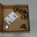 Jevuoyee 6 Packs Magnetic Door Hinge Toppers, Vintage Brass Hinge Head Decorative Topper, Finish Decor for Door, Drawer, Cabinet Hardware, Table, Shelf, Car (Sparrow)