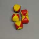 Patelai 5 Packs Juggling Balls Set for Beginners, Quality Mini Durable Juggle Ball Kit, Soft and Easy for Beginners Juggle(Yellow Orange)