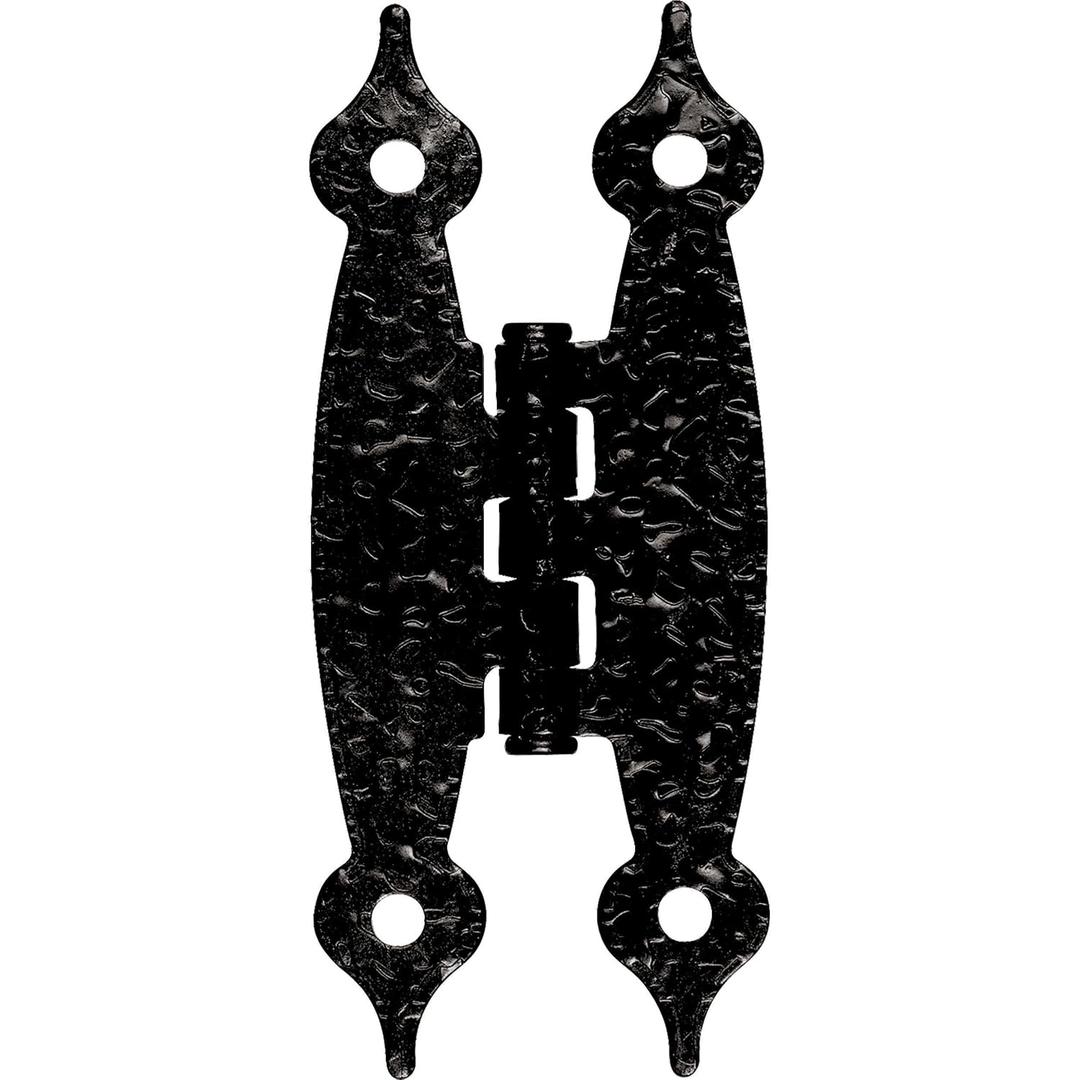 Franklin Brass Hammercraft (10-Pack) Cabinet Hinges Flush Mount 'H' for Cabinet Doors Boxes/Chests/Cupboard/Furniture, Matte Black H09000K-FB-B