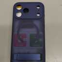 for iPhone 17 Pro Max Magnetic Case with Stand, Camera Control, Compatible with MagSafe, Full Lens Protection, Military Grade Shockproof, Translucent Men Women Slim Thin Case for 17 Promax,Blue