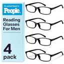 Gaoye Reading Glasses Men - Blue Light Blocking Lenses, TR90 Frames, UV400 - Eyeglasses with Clear Vision +1.5