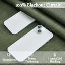 Blackout Dark Green Viral Curtains 90 Inches Long for Bedroom 2 Panels Set, Memory Trained Pinch Pleated Double Layer Thick Linen Thermal Noise Reducing Country Privacy Drapes 40" W x 90" L Loden