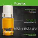 2 x PLUGTUL NEMA L6-30C Locking Connector, Generator Twist Lock Adapter Female Connector, 30 Amp, 250 Volt, Industrial Grade, ETL Listed