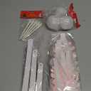 24 Pcs Winter Christmas Snowflake Ornaments Pink Large Christmas Snowflake Hanging Decorations with White Icicle and Snowball Ornament for Wonderland Party Decoration Baby Shower Decor