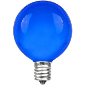 Novelty Lights 25 Pack G40 Blue Outdoor Globe Bulbs, Light Bulbs Glass Incandescent Bulbs with 3000 Hour Lifespan, Globe String Lights Replacement Bulbs