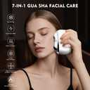 Guasha Facial Massager, 7-1 Red LED Light Therapy for Face Vibration Pulse