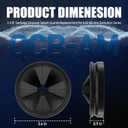 3 3/8" Garbage Disposal Splash Guard Sink Baffle QCB-AM Replacement for InSinkErator Evolution Series, Upgraded Funmit Removable Quiet Collar Drain Plugs, Garbage Disposer Accessories, Black