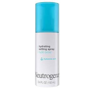 Neutrogena Hydro Boost Hydrating Makeup Setting Spray with Hyaluronic Acid, Setting Spray for Smooth, Dewy Skin, Fragrance Free, NonComedogenic & Hypoallergenic, 3.4 fl. oz