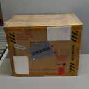 Black Pedestal Side Table 14.56'' Dia, Modern Accent End Table, Fluted Base Design, Minimalist Drink Table for Small Space Living Room, Bedroom