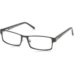 Foster Grant mens Sawyer Multifocus Reading Glasses Rectangular Reading Glasses (Black/Transparent)