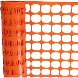 Lightweight Orange Plastic Fence Netting, 4ft x 100ft