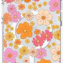 CASETIFY Clear iPhone 15 Plus Case [Not Yellowing / 6.6 ft. 3X Military Grade Drop Protection/Compatible with Magsafe] - Retro Boho Hippie Flowers - Clear